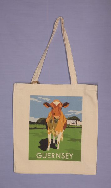 BAG CANVAS ART COW