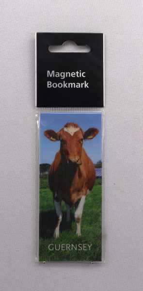 BOOKMARK MAGNETIC GUERNSEY COW