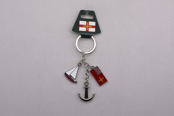 KEYRING 3 CHARM NAUTICAL