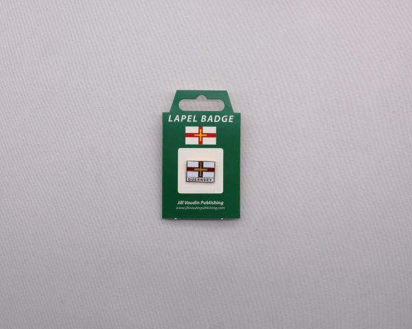 PINBADGE GSY FLAG WITH ‘GUERNSEY’ UNDERNEATH