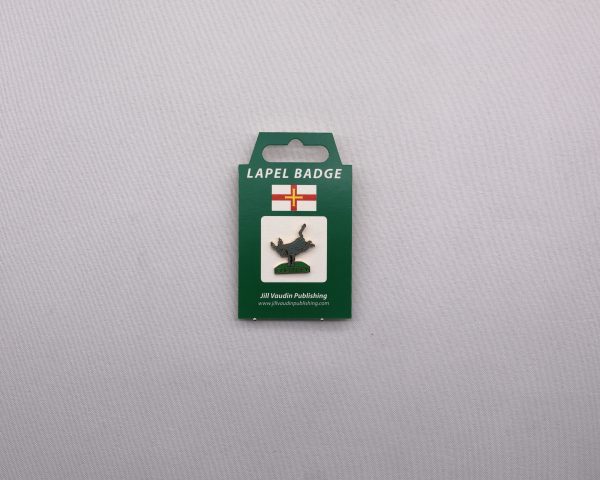 PINBADGE KICKING DONKEY WITH ‘GUERNSEY’ UNDERNEATH