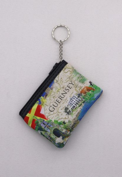 COIN PURSE GUERNSEY MAP