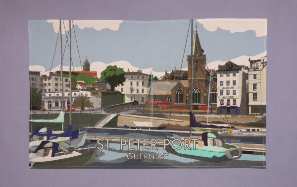 TEATOWEL ST PETER PORT ART