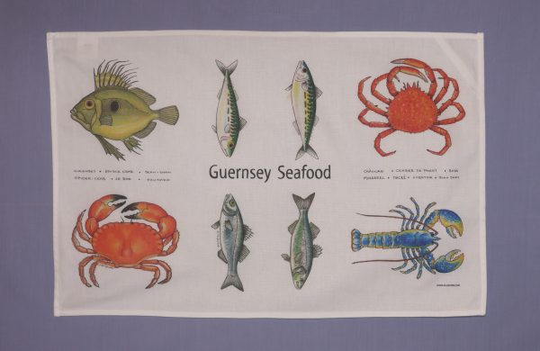 TEATOWEL GUERNSEY SEAFOOD